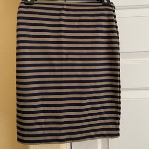 Tommy Hilfiger Tan and Navy pencil skirt